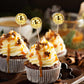 PEUTIER Disco Ball Cupcake Toppers, 30pcs Mini Picks for Cake Decorations, 2.3-4cm, Golden, Model 04098