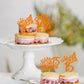 Rssta i Cupcake Toppers, 24 Pack, Quinceañera Theme, Orange Design