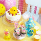 Yueton 20Pcs Cute Sweet Candy Lollipop Ice Cream Cupcake Toppers Cake Toppers Candyland Themed Cake Decorations For Baby Shower,