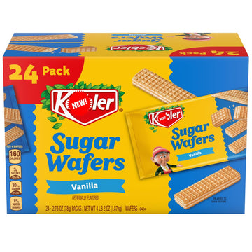 Kebler Vanilla Sugar Wafers  Light & Crispy - 2.75 Oz  24 Count - Individually Wrapped