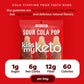 Kiss My Keto Gummies Candy – Low Carb Candy Sour Cola Pop, Keto Snack Pack – Healthy Candy Gummys – Vegan Candy, Keto Gummy Candy – Keto Candy Gummies (32-Pack)