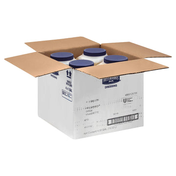 Hellmann's Greek Vinaigrette Salad Dressing Jug Gluten Free, No Artificial Flavors or added MSG, 1 gallon (Pack of 4)