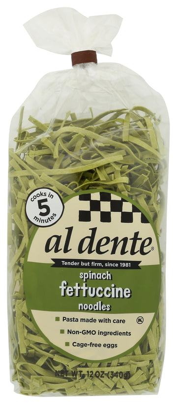 Al Dente Spinach Fettuccine, 12 oz