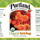 Portland Organic Ketchup Gift Box By Portlandia Foods (14 Fl Oz - Pack Of 3) Naturally Gluten-Free Vegan Non-Gmo Usda Organic Ce