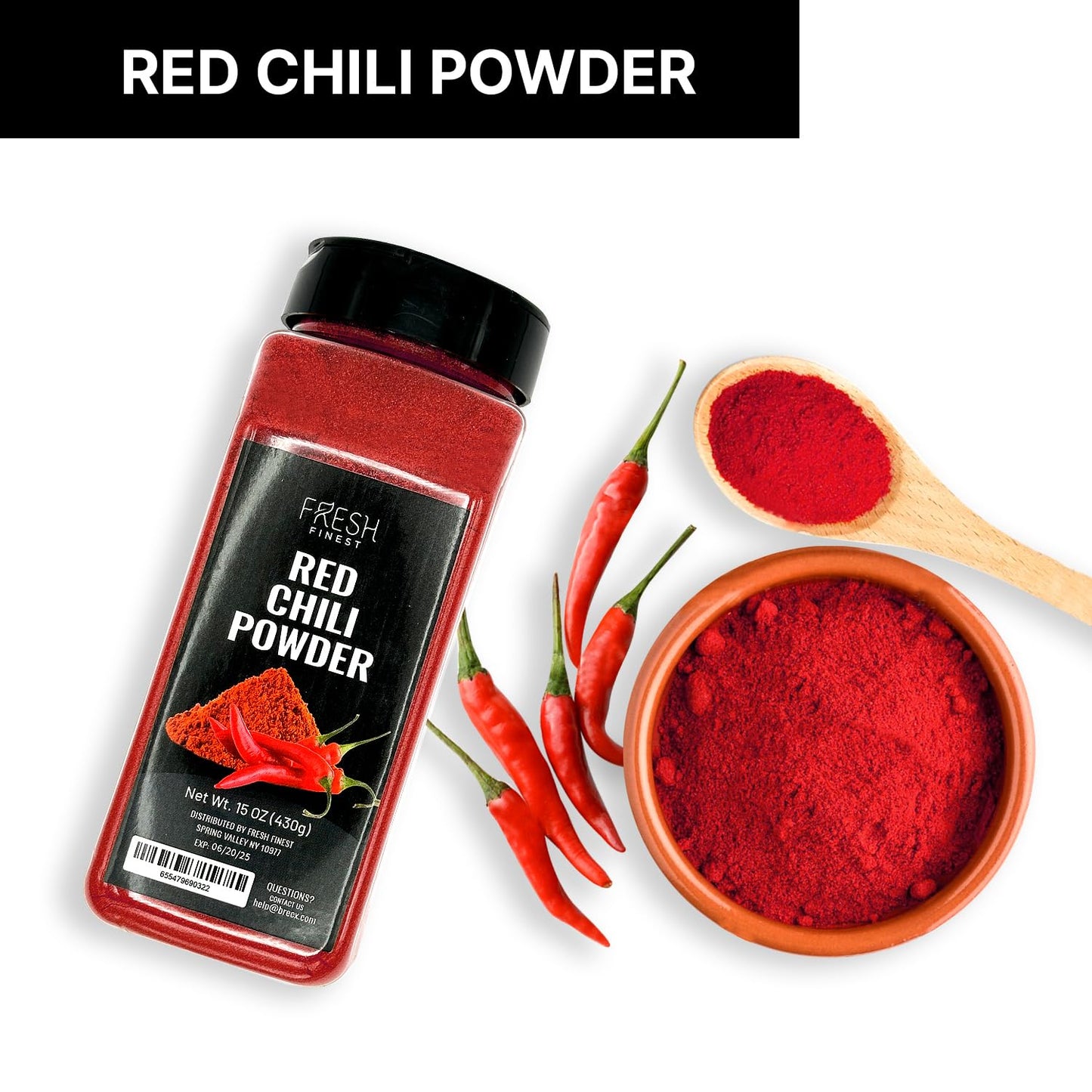 Fresh Finest Chili Powder - Chili Powder With Rich Flavor - Finely Ground Hot Chili Powder For A Wide Range Of Dishes - Bulk Chi