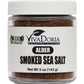 Viva Doria Alder Smoked Sea Salt, Fine Grain, 5 Oz Glass Jar, Alderwood Flavor