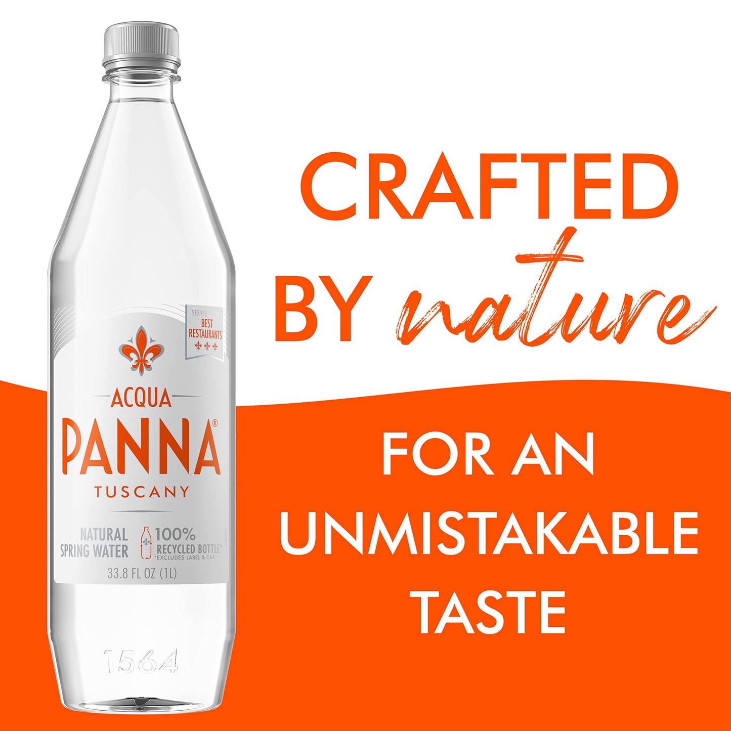 Acqua Panna Natural Spring Water, 33.8 Fl Oz (Pack of 12), Clear, Refreshing Taste
