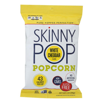 Skinnypop White Cheddar Popcorn, 1 Ounce -- 12 Per Case.
