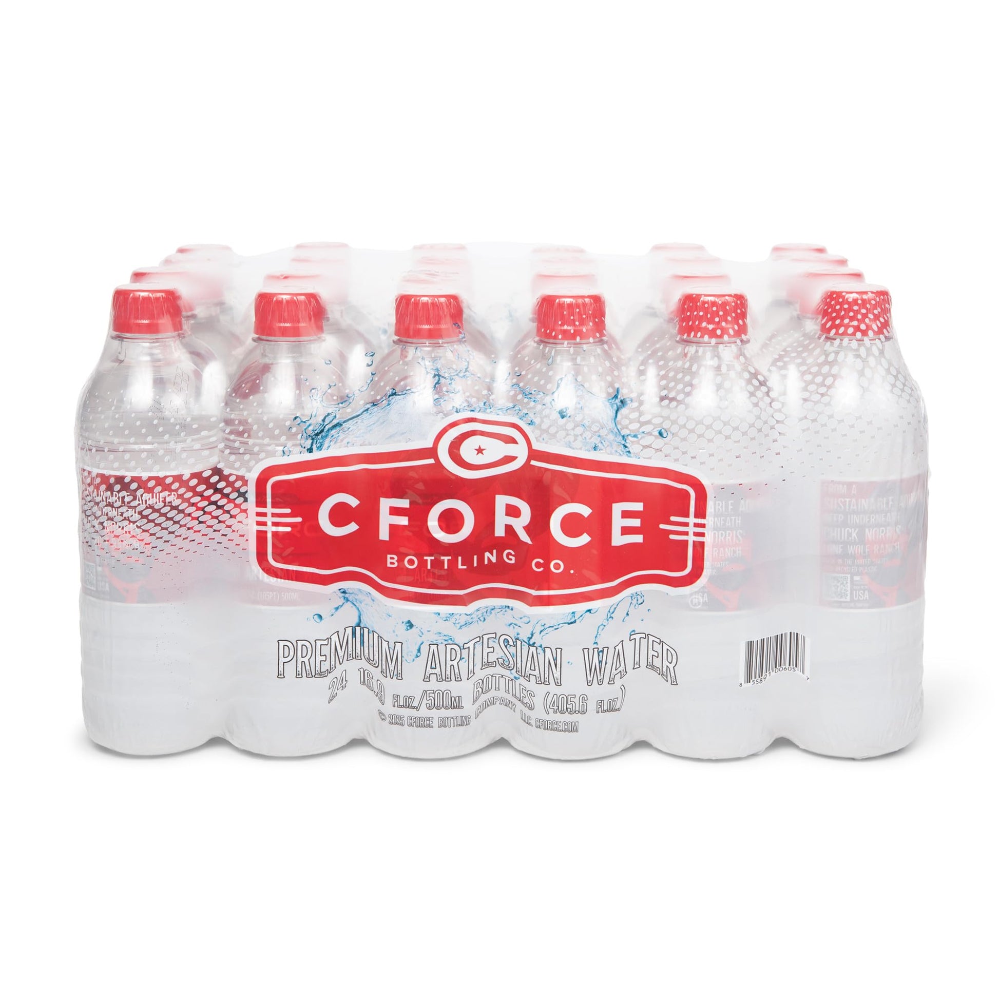 CFORCE Naturally Alkaline Water - 16.9oz (500ml) - 24 Pack