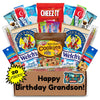 Hangry Kit Birthday Snack Box For Your Grandson - (20 Count) Happy Birthday Gift Basket Care Package - Contains Birthday Snacks,