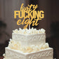 Forty Eight Gold Glitter Cake Toppers 48 Years Old 48Th Birthday Anniversary Party Decorations Supplies
