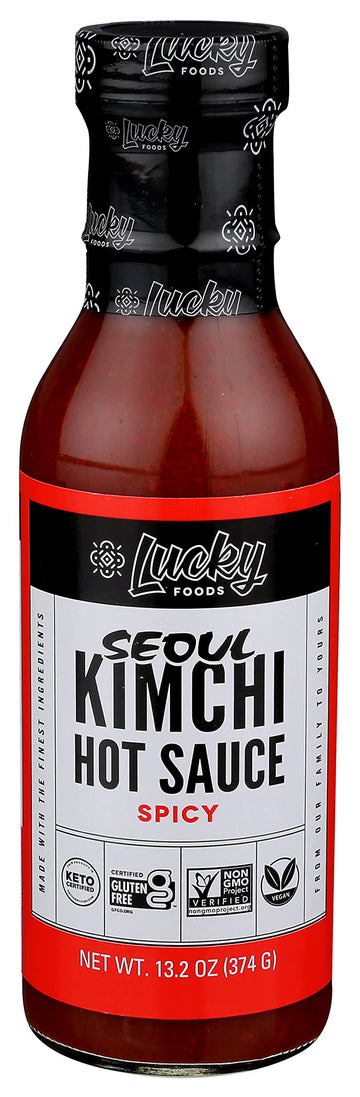 Lucky Foods Spicy Kimchi Hot Sauce 13.2 Ounce