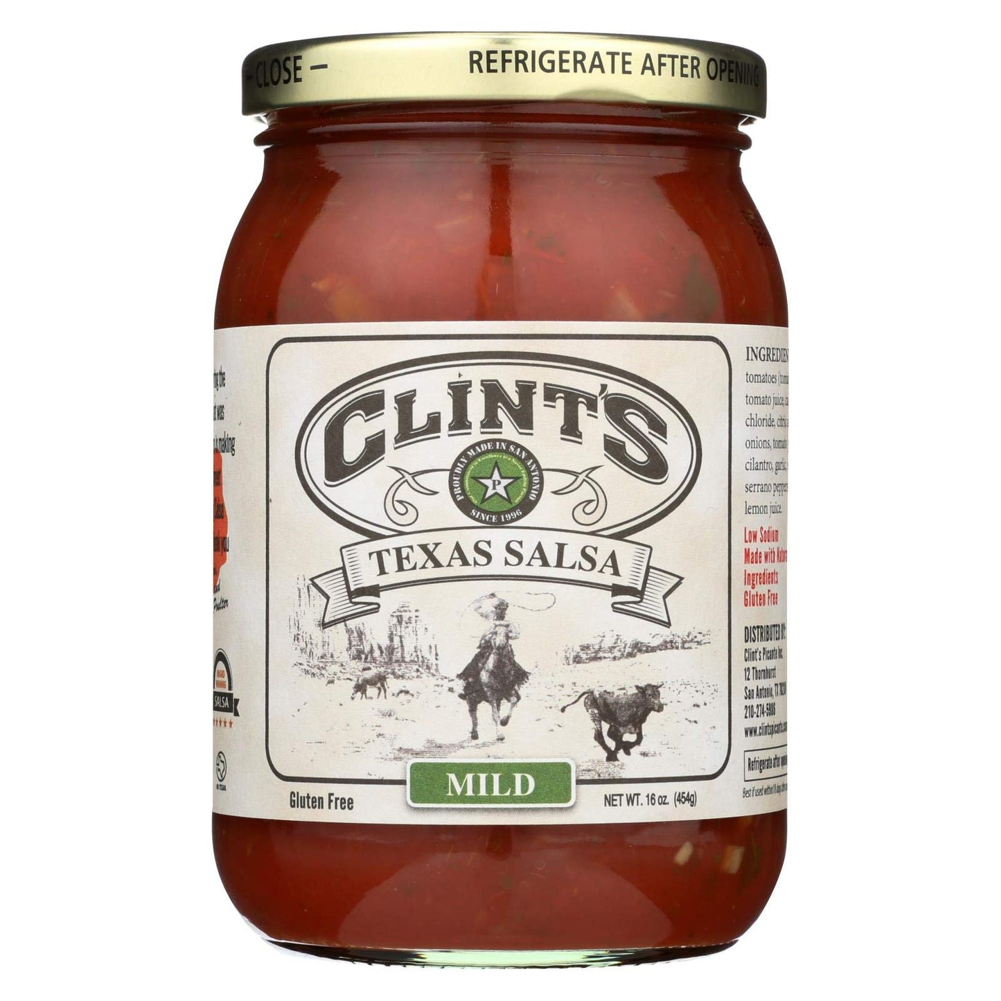 Clints Salsa - Mild Mexican - Case of 6 - 16 oz.
