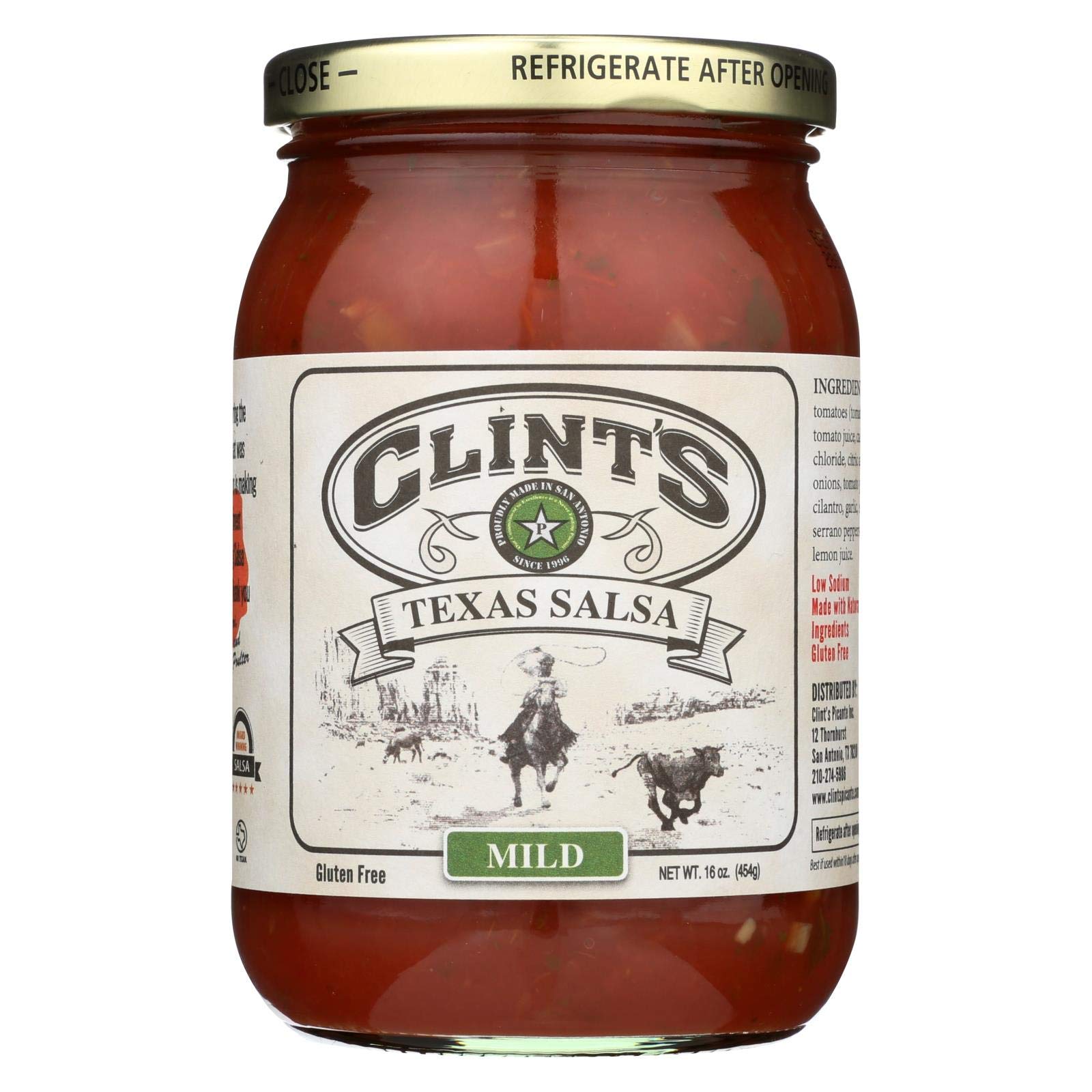 Clints Salsa - Mild Mexican - Case of 6 - 16 oz.