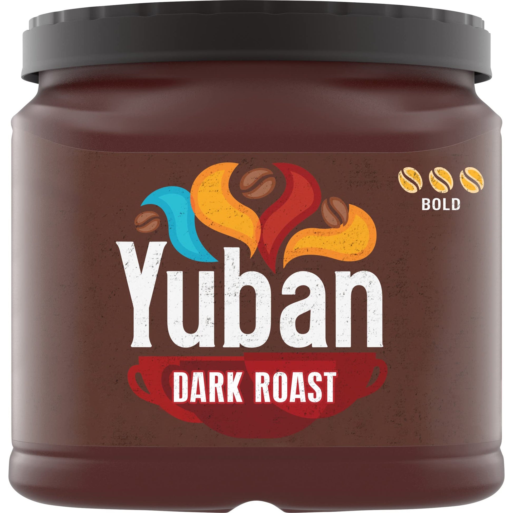 Yuban Dark Roast Ground Coffee, 25.3 oz Canister, Brown
