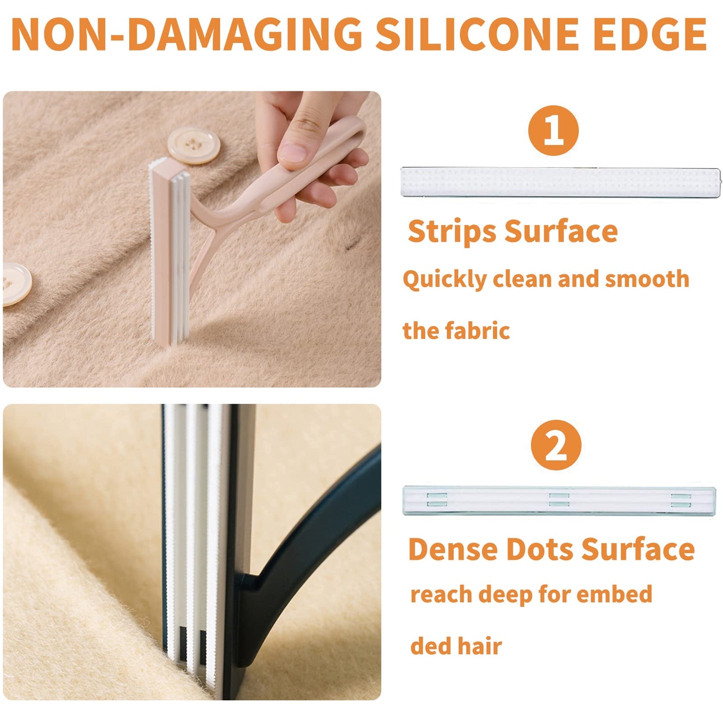 Pet Hair Remover - Special Dog Hair Remover Multi Fabric Edge And Carpet Scraper - Pet Hair Remover For Couch, Furniture Carpet,