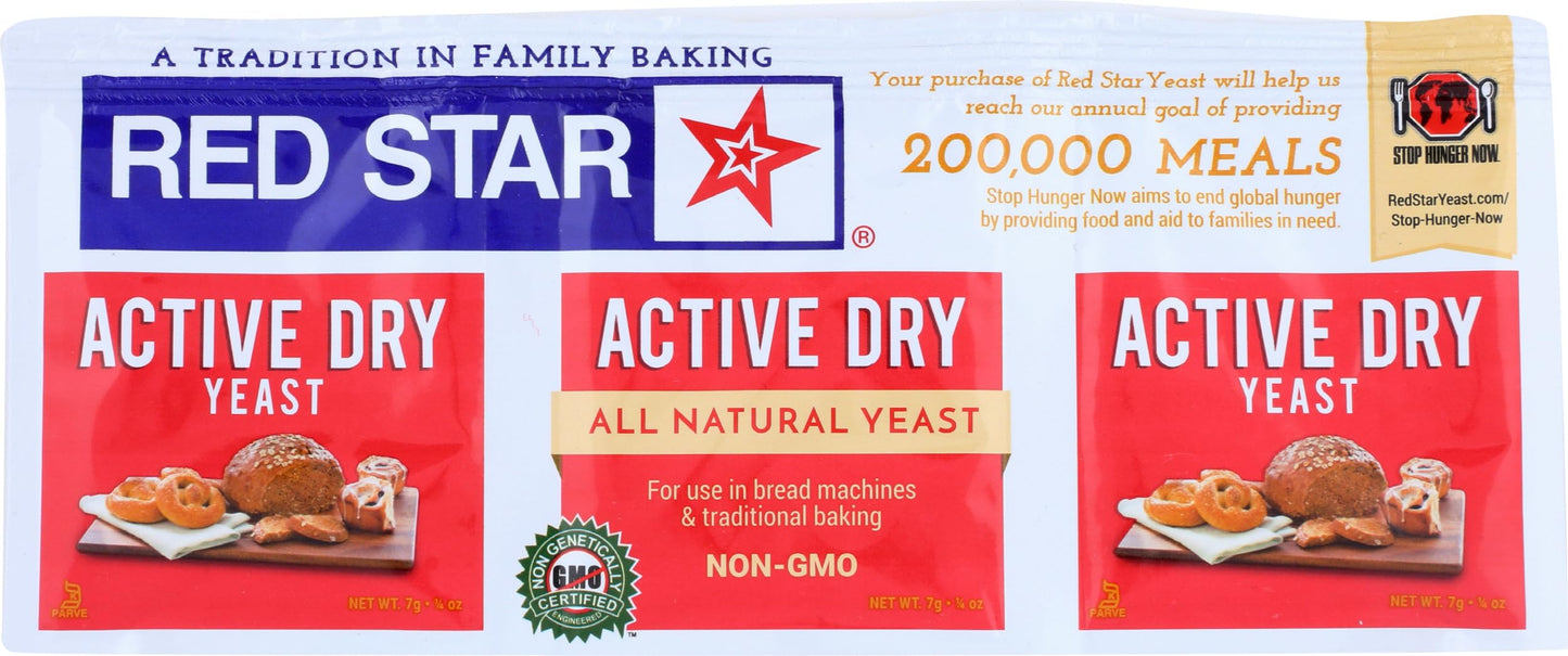 Red Star  Yeast A Countive Dry Gluten Free 3 Count  0.75 Ounce