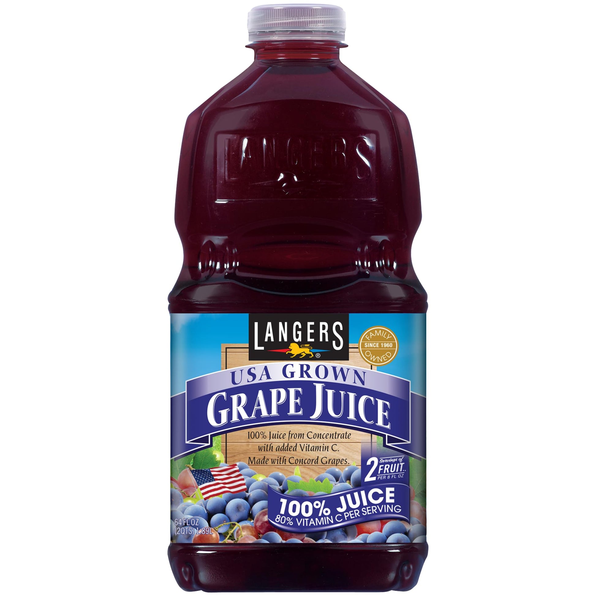 Langers Juice  G with Vitamin C  64 Fl Oz (Pack of 8)