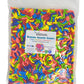 Banana Shaped Candy, Crazy Rainbow Assortment, 3 Pounds Bulk