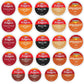 KUPIX Folgers K-Cups Coffee Pods Variety Sampler, 24 Count - Includes Classic Roast, Black Silk, Breakfast Blend, Hazelnut, and More
