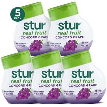 Stur Liquid Water Enhancer | Concord Grape | Naturally Sweetened | High in Vitamin C & Antioxidants | Sugar Free | Zero Calories