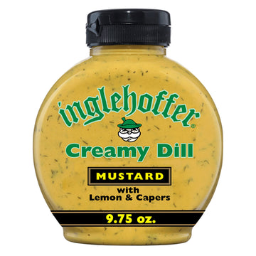 Inglehoffer Creamy Dill Gourmet Mustard, 9.75 Oz Squeeze Bottle