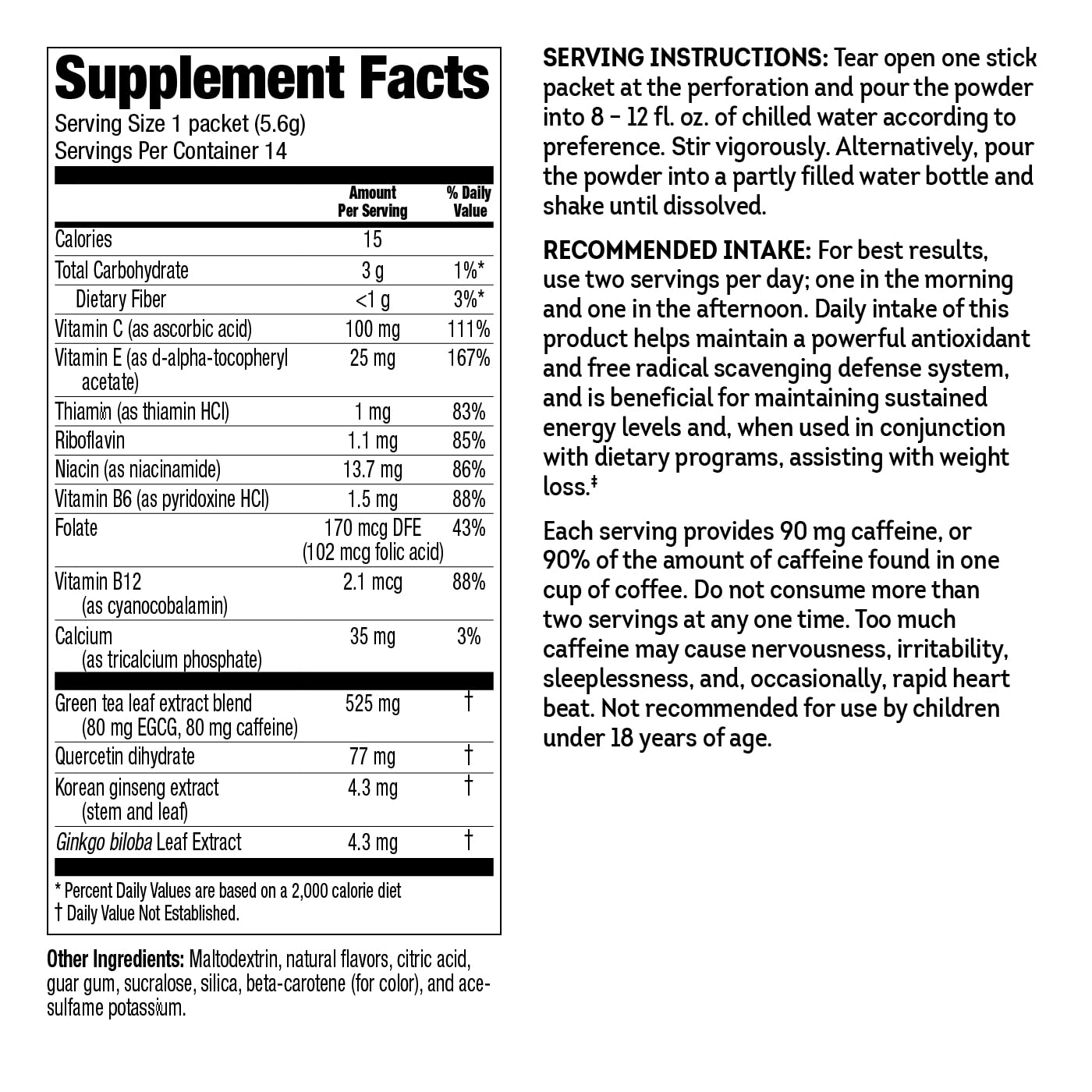 WonderSlim FAST BOOST Energy Drink Mix with B12, Orange, Multivitamins, Antioxidants, No Sugar, Gluten Free, Keto Friendly & Low