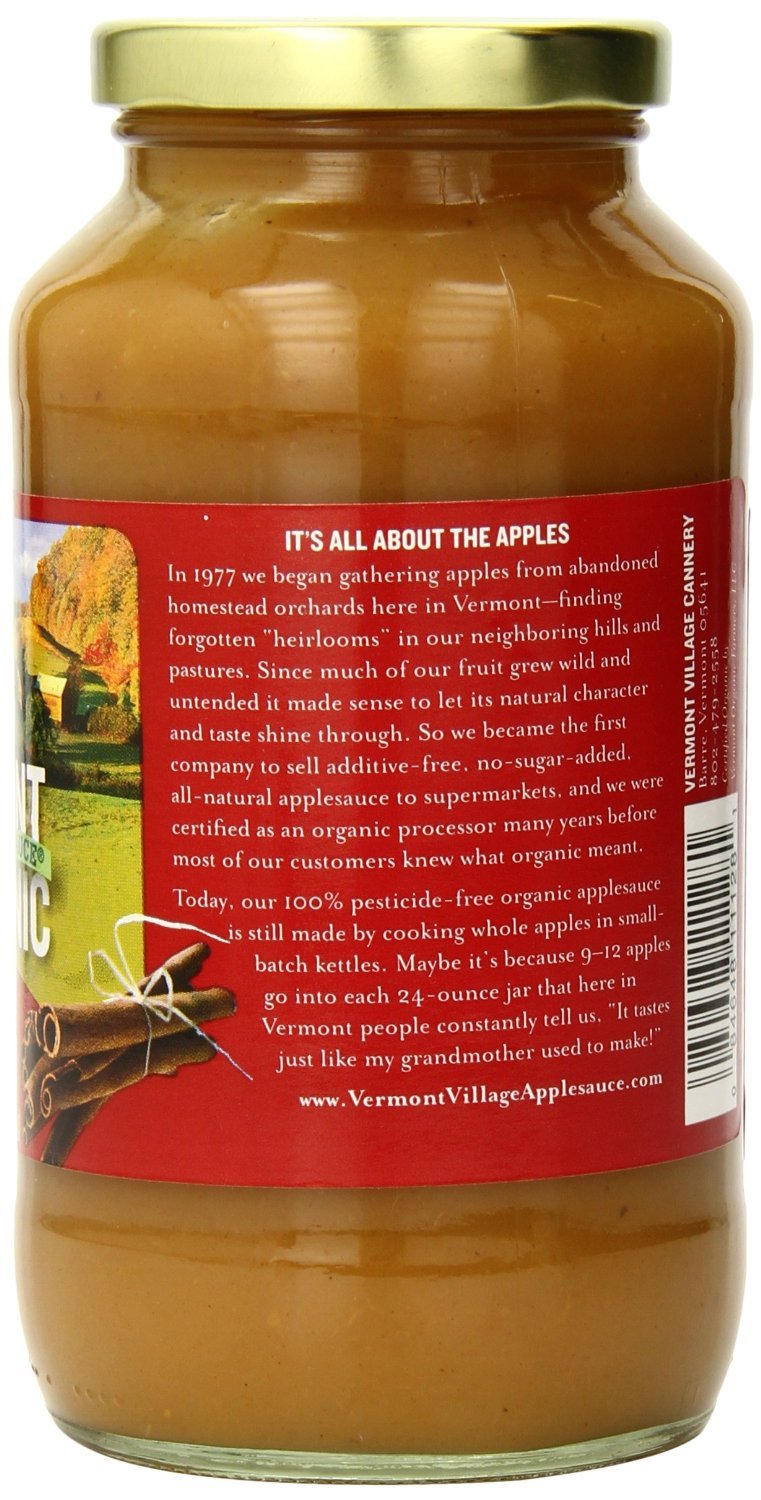 Organic Cinnamon Apple Sauce 24 Ounces (Case Of 6)