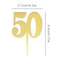 Zhengye Gold Bling Bling Happy Birthday Cake Topper - 50 Anniversary/Birthday Cake Topper Party Decoration (50Th)