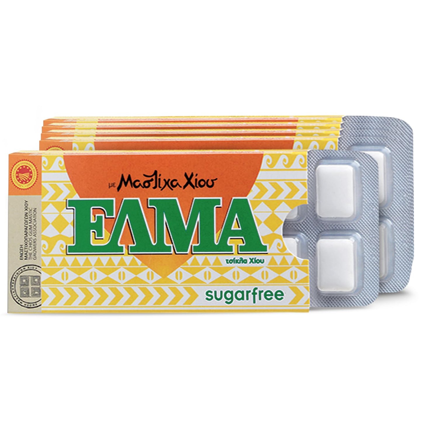Supersmart Mastic Gum Chewing Gum - Sugar Free, Menthol Taste with Xylitol - 50 Count - White
