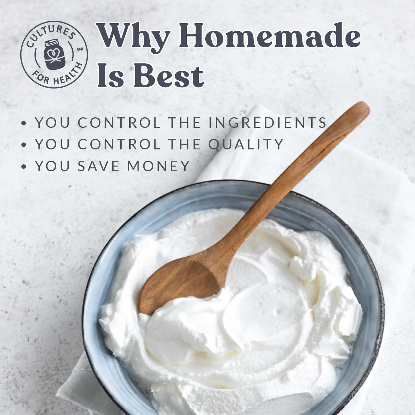 Cultures For Health Vegan Yogurt Starter Culture | 32 Packets Dairy Free | Make Yogurt from Soy & Plant-Based Milk