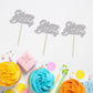 24 Pack Happy Birthday Cupcake Toppers Glitter Birthday Cupcake Food Picks For Celebrating Happy Birthday Party Cake Decorations