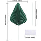 Gyufise 6Pcs Paper Palm Fan Cake Toppers, Green, W 4.7 x H 5.1 inches, Model ZN0680-6, Perfect for Birthday and