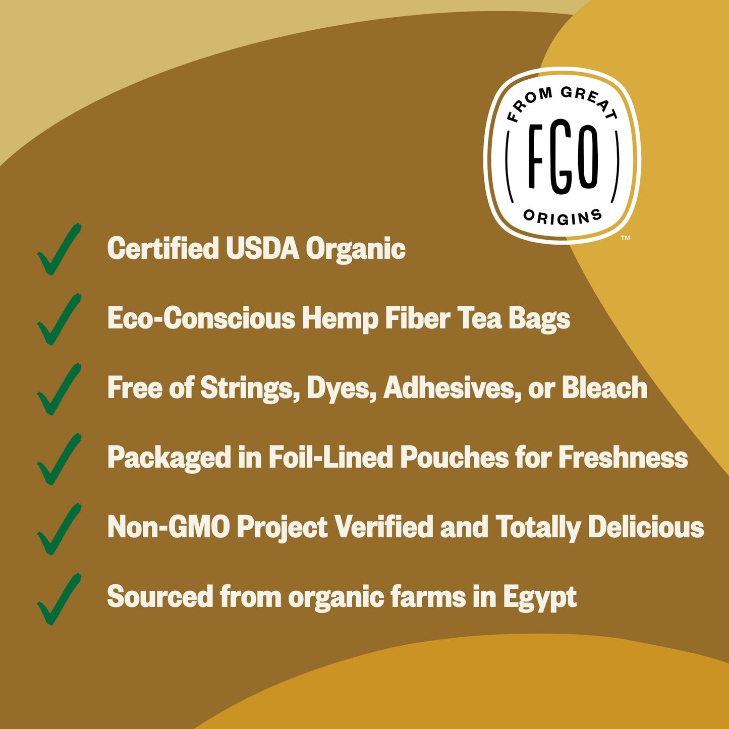 Fgo Organic Chamomile Tea, Eco-Conscious Tea Bags, 100 Count, Packaging May Vary (Pack Of 1)