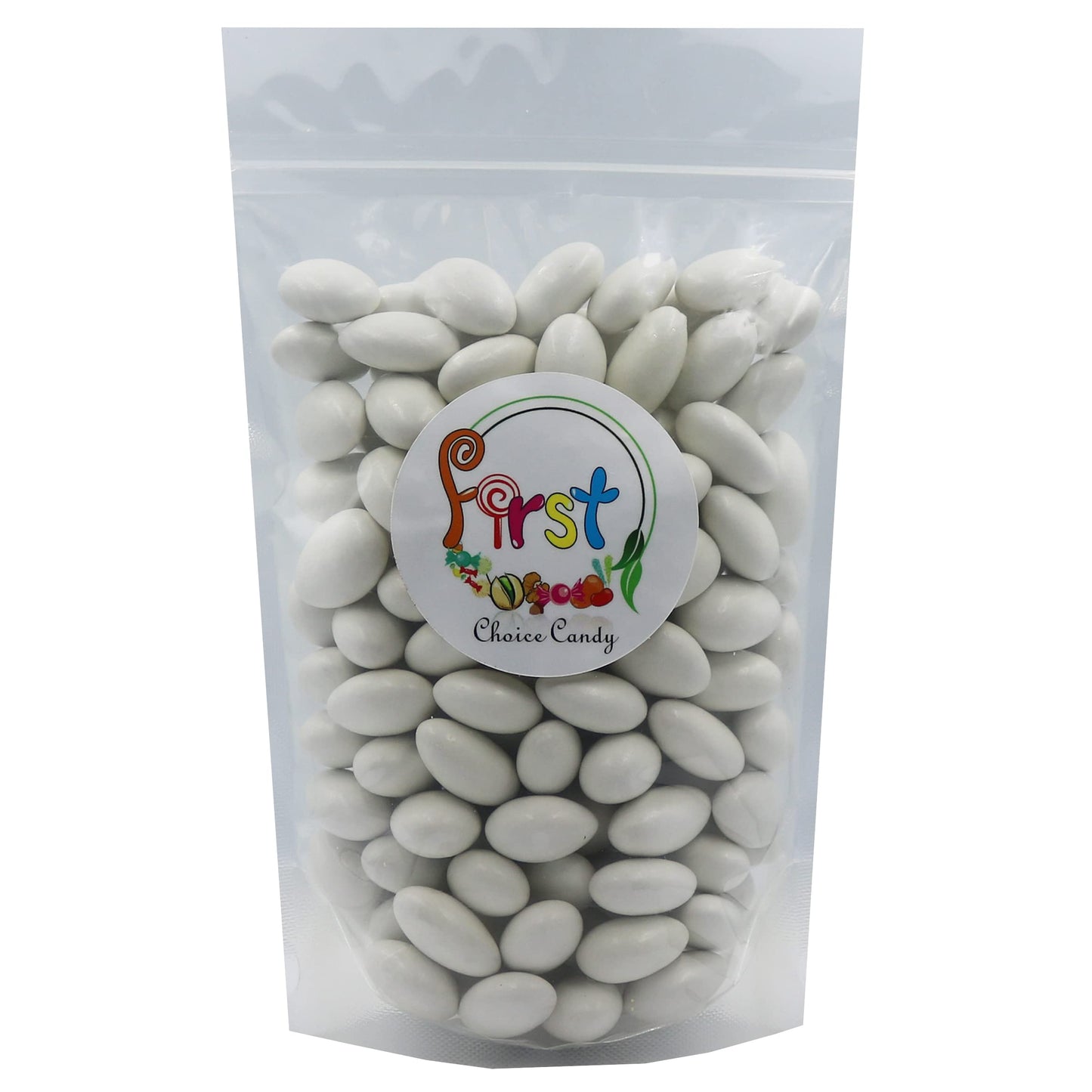Firstchoicecandy Jordan Almonds (5 Pound (Pack Of 1), White)