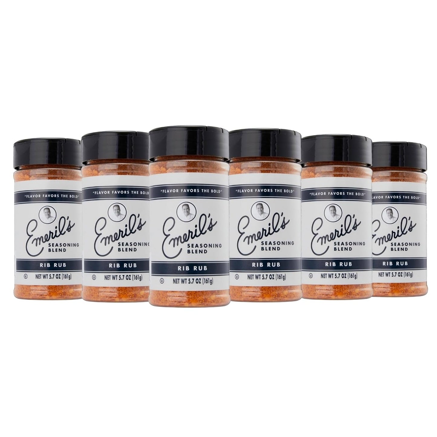 Emeril Lagasse 5 Oz, 3-Pack And 6-Pack Seasoning Blend: Original Essence, Cajun, Blackened, Chicken Rub, Steak Rub And Rib Rub Best Seasonings And Spices For Cooking (Rib Rub - 6Pk)
