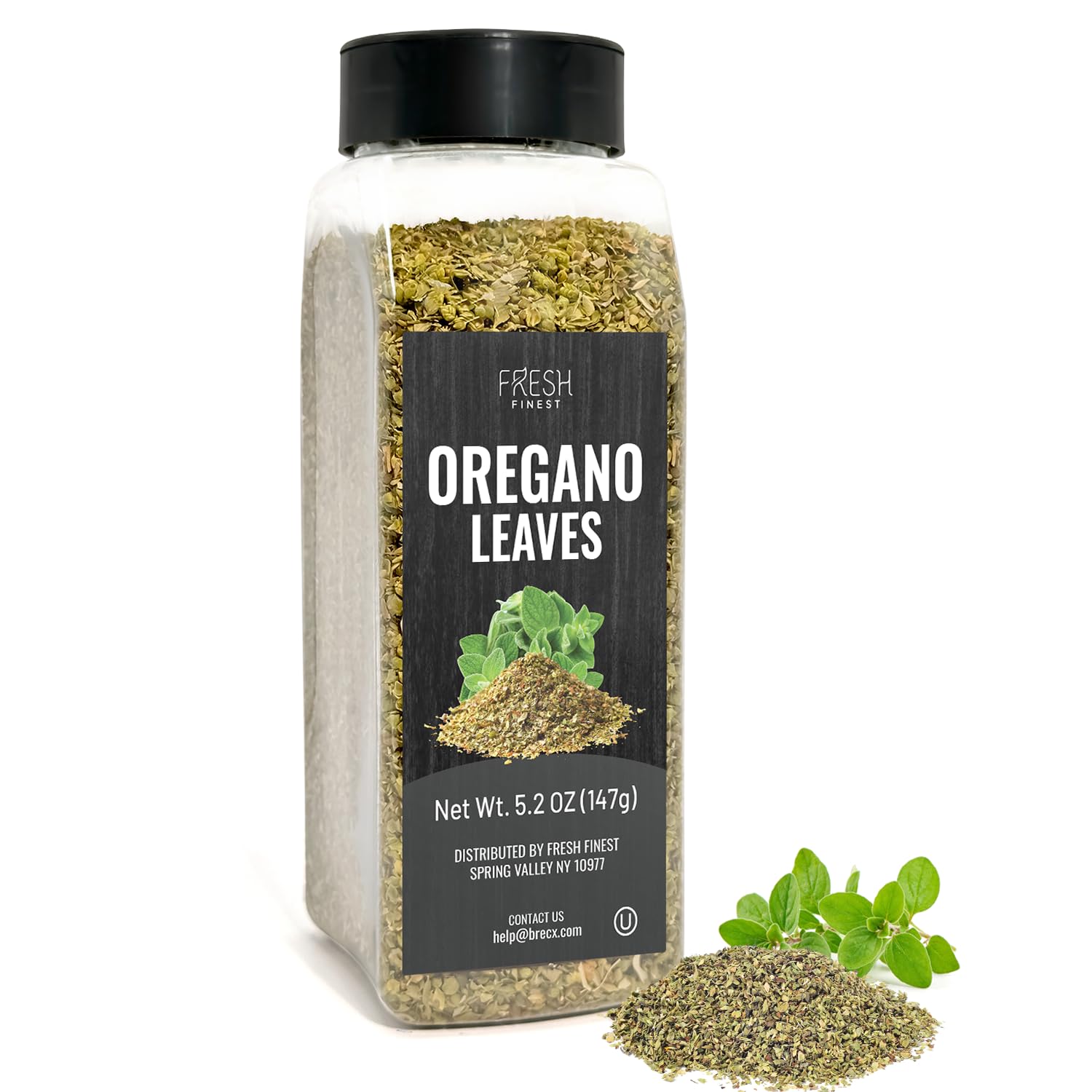 Fresh Finest Oregano 5.2Oz - Top-Grade Dried Oregano Leaves - All-Natural  Non-Gmo  Gluten-Free  Kosher - Perfect For Cooking  Seasoning  And Garnishing