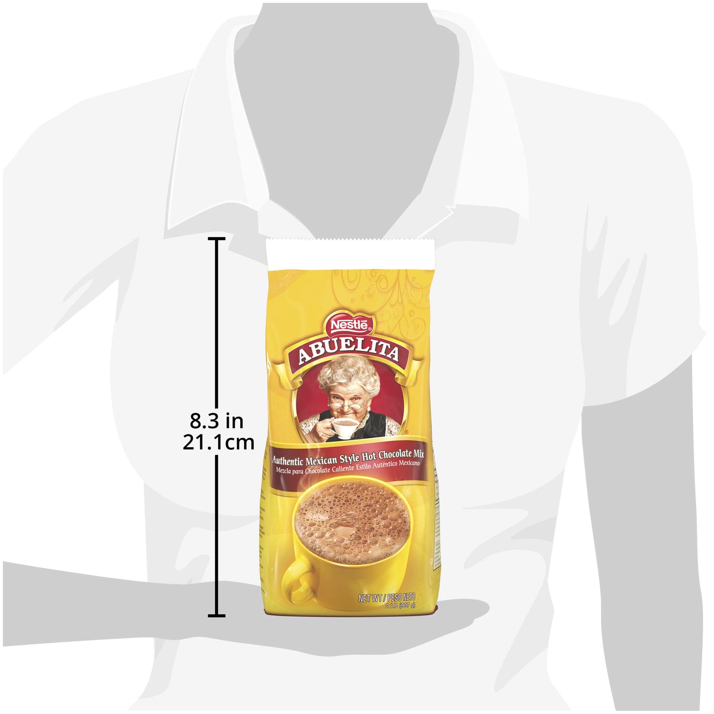 Nestle Abuelita Hot Cocoa, Authentic Mexican Hot Chocolate, Instant, Bulk for Schools and Holiday Parties, 2 lb. Packet (Pack of