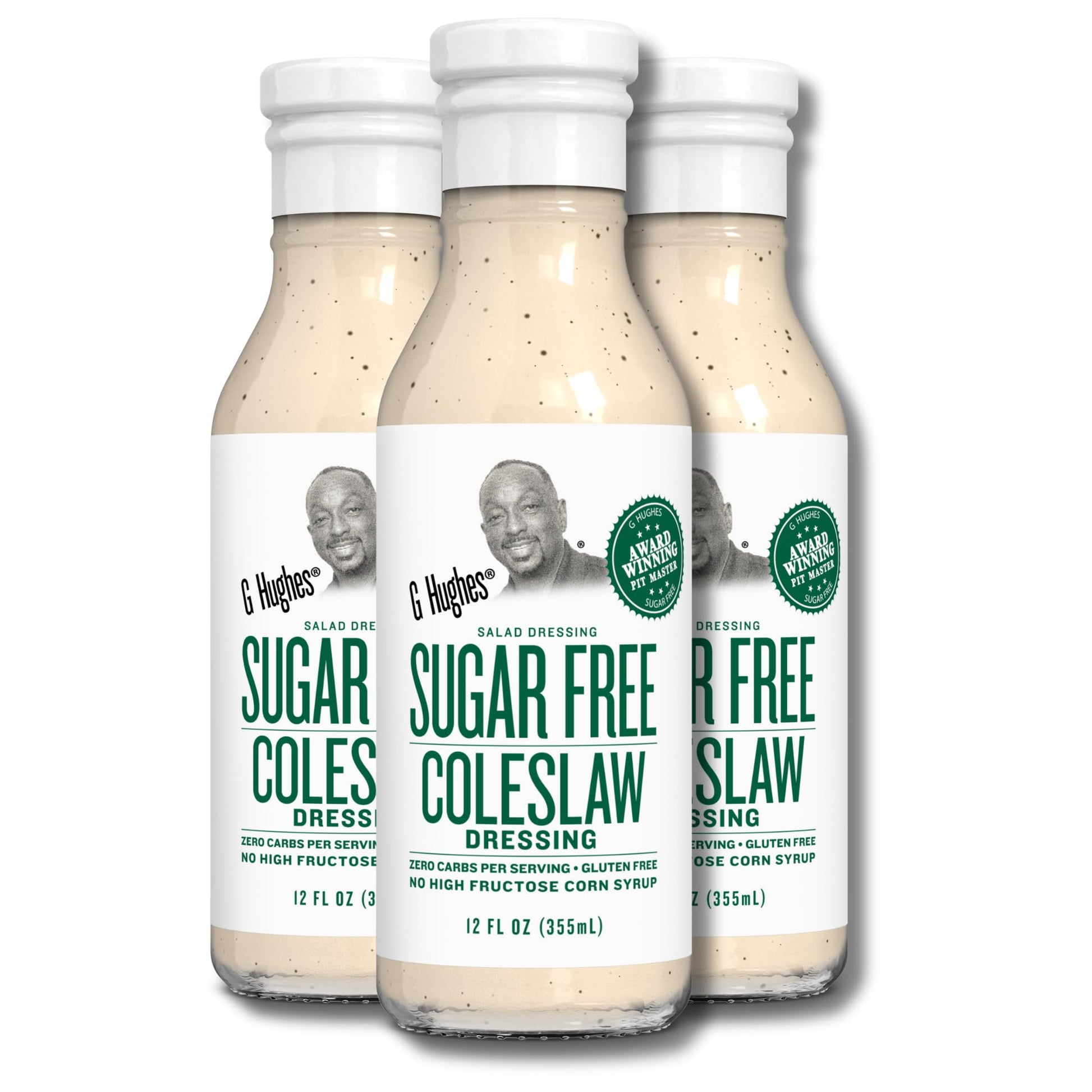 G Hughes Sugar Free Coleslaw Dressing - Sugar Free Cole Slaw Dressings, Gluten Free Salad Dressings, Keto Salad Dressings, 0 Car