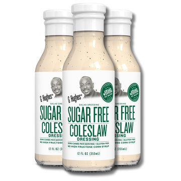 G Hughes Sugar Free Coleslaw Dressing - Sugar Free Cole Slaw Dressings, Gluten Free Salad Dressings, Keto Salad Dressings, 0 Car