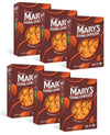 Marys Gone Cheezee Plant-Based Crackers, Cheddar Flavor, Vegan, Dairy Free, Toasty & Tangy Organic Snack, Family Size (6 Pack)
