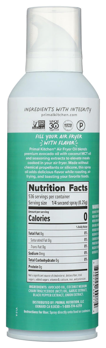 Primal Kitchen Air Fryer Spray Oil, 4.7 Ounces