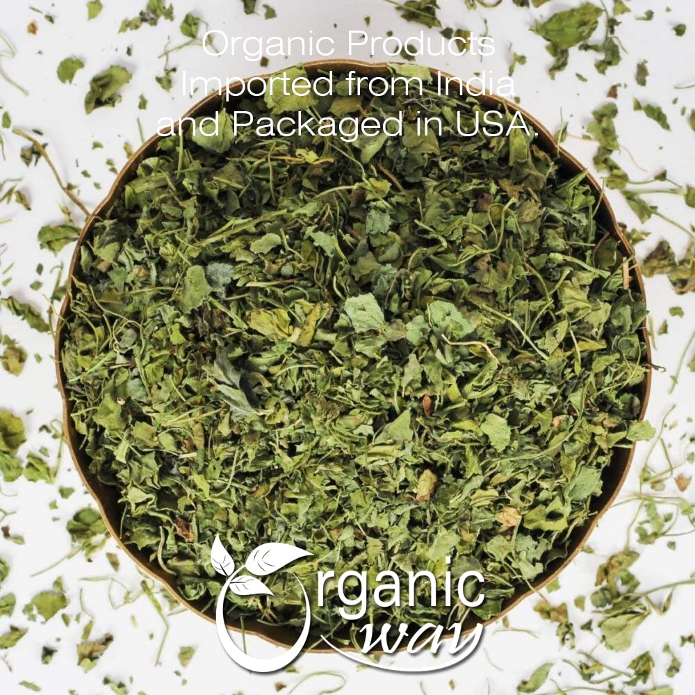 Organic Way Fenugreek Dried Leaves (Kasuri Methi) - Organic, Vegan, Non-GMO, Gluten-Free, 4 Oz, USDA Certified, India