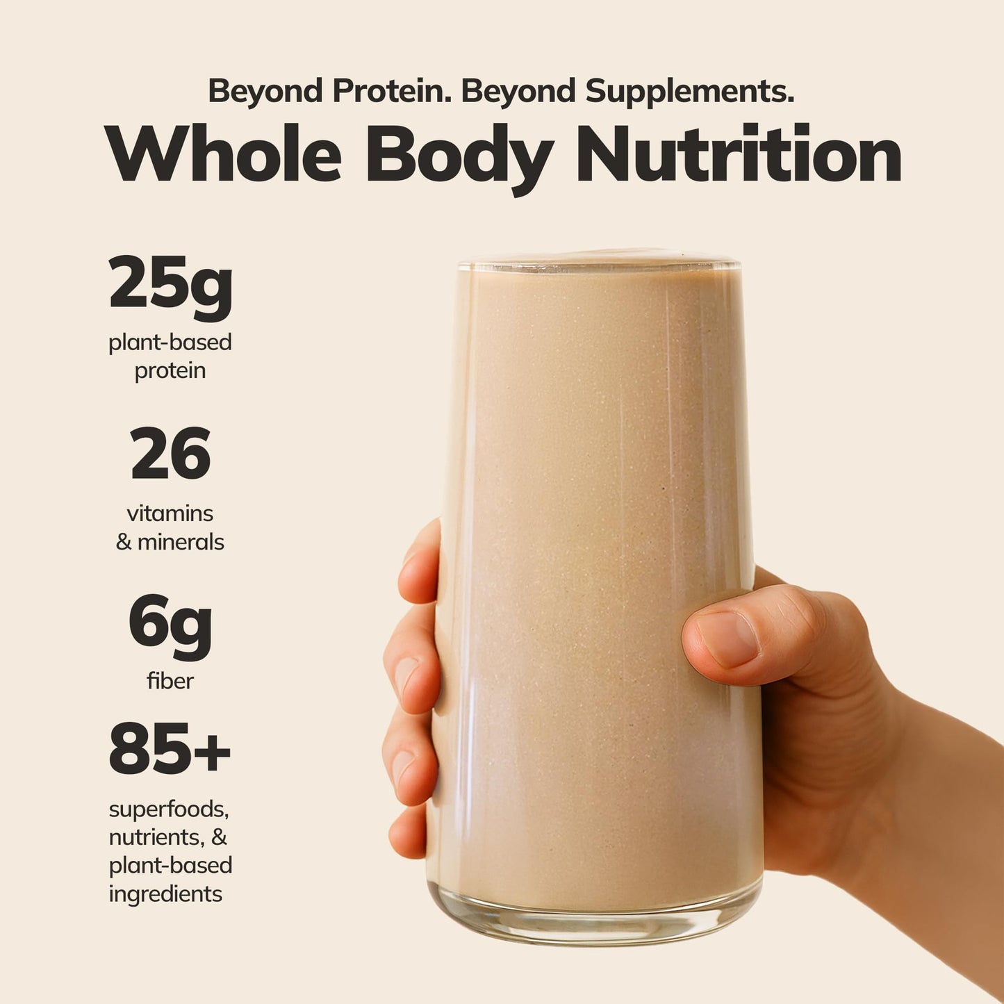 KaChava Whole Body Meal Shake Vanilla - Vegan Protein Powder with 85+ Superfoods & Greens - Plant-Based Meal Replacement with Probiotics & Digestive Enzymes - 5 Sachets Travel Pack (5 Servings)