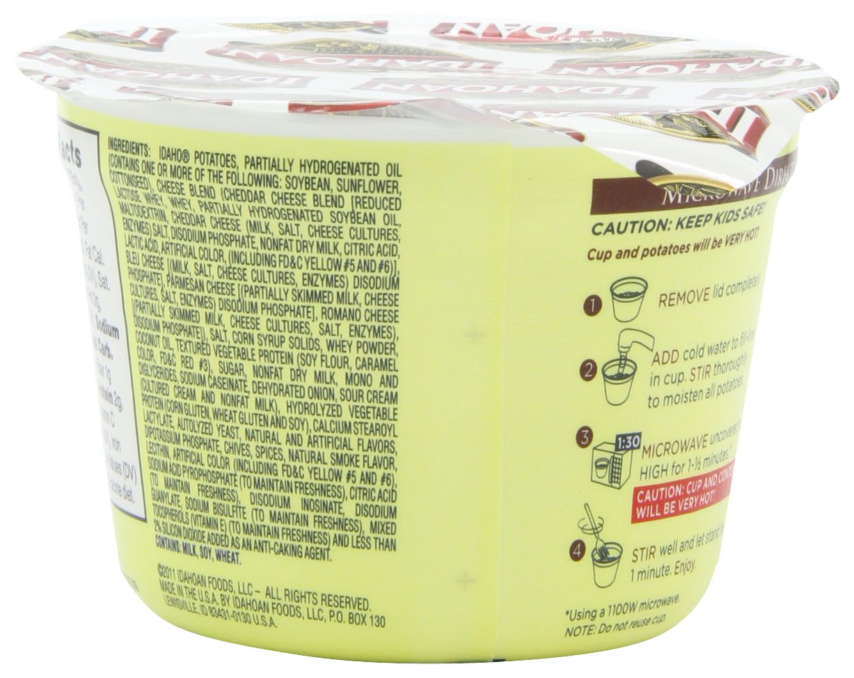 Idahoan Mashed Potatoes, Loaded Baked, 1.5 Ounce (Pack Of 12)