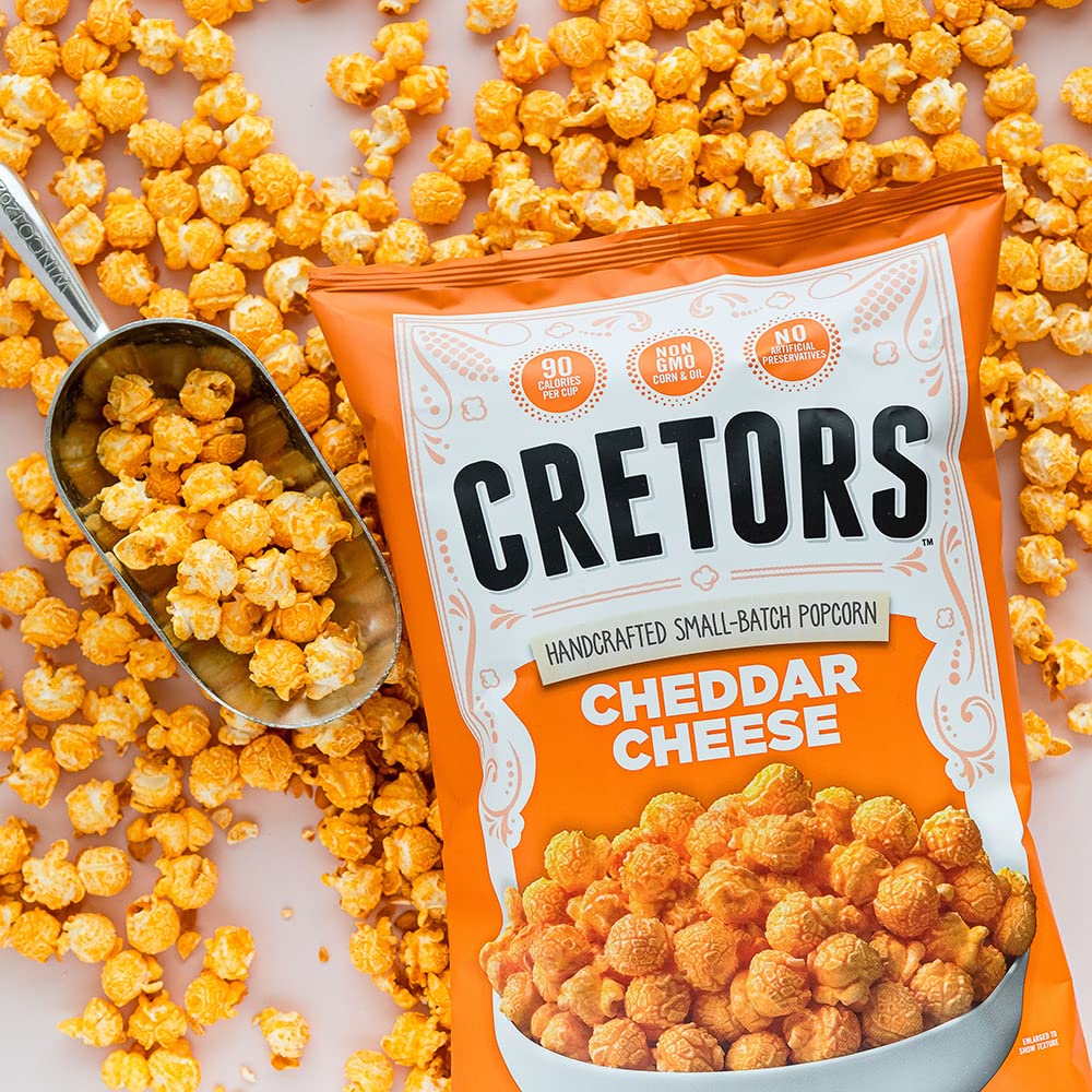 G.H. Cretors Cheddar Cheese Corn  6 ct  6.5 oz Single Serve Bags