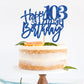 Roadsea Happy 103Rd Birthday Cake Topper - Old Woman Man 103 Years Old Birthday Cake Supplies - 103Rd Birthday Party Decorations