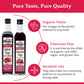 De La Rosa Organic Raspberry & Pomegranate Vinegar, Raw & Unfiltered, Vegan, Gluten Free & Kosher, Great For Organic Salad Dress