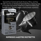 Lavazza Espresso Maestro Ristretto Aluminum compact pieces, Dark Espresso Roast, 10 Count (Pack of 6), Compatible with Nespresso Original Machines