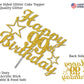 99 Birthday Cake Topper Gold Glitter, Party Decoration Ideas, Premium Quality, Sturdy Doubled Sided Glitter, Acrylic Stick. Made